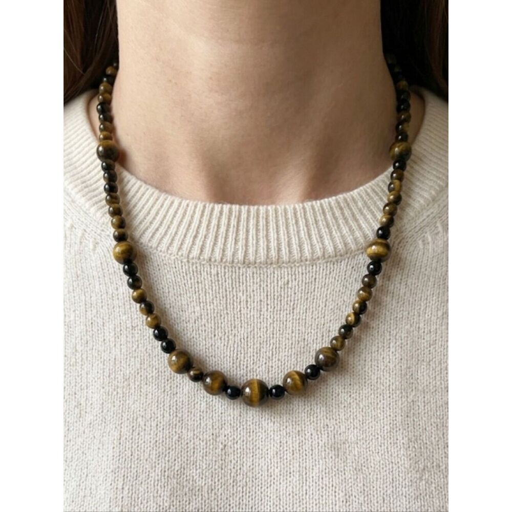 Tiger's Eye beaded Necklace 